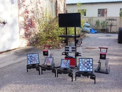 카르테시크자 자동차와 트럭 3 카메라 기술을 위한 휴대용 이동식 3D 바퀴 정렬