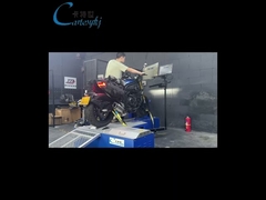 두 바퀴 오토바이 다이내모터는 오토바이 엔진의 성능을 평가