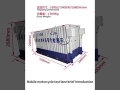 Cartesykj 이동식 오토바이 테스트 레인 시설