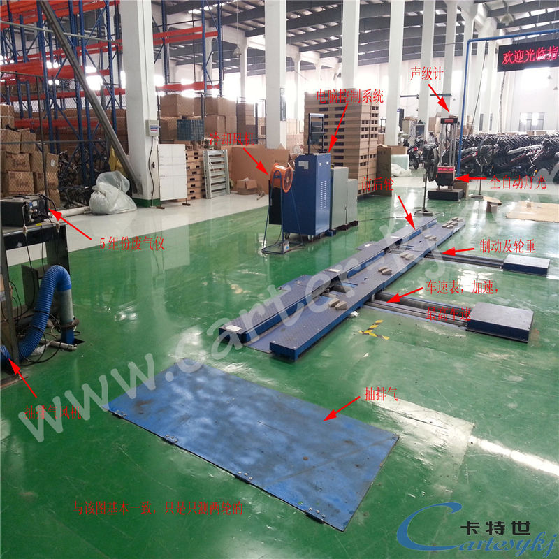 브레이크 속도와 부하의 정확한 테스트를 위해 10kW 모터 파워 모터사이클 테스트 라인