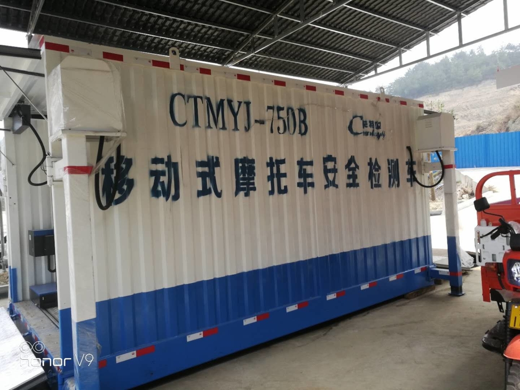 작업 위치 이동 차량 안전 시험 선 700kg 부하 CTMYJ-750B 모터사이클 이동 테스트 스테이션