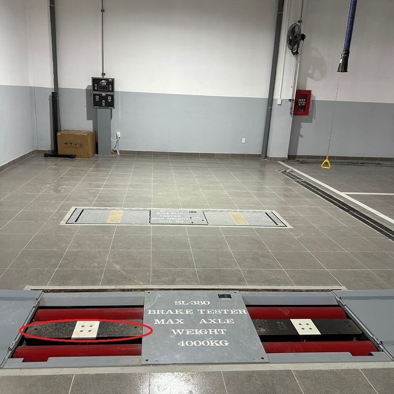 자동차 4000kg 차량 테스트 라인 자동차 연례 검사 장비
