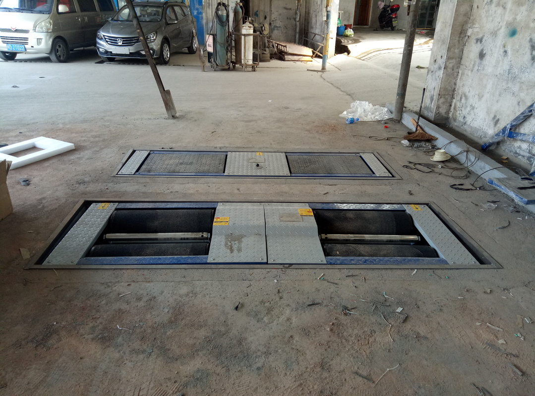 CTGT-3-3B 3 In 1 차량 테스트 라인 이중 판 이동 롤러 브레이크 테스트 3000kg 사이드 슬라이드 테스트