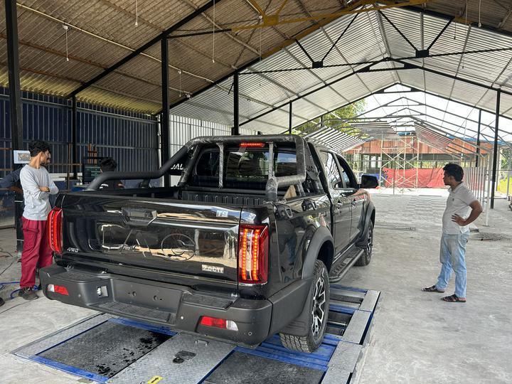 5in1 롤러 브레이크 검사기 4000kg 최대 축 부하, 듀얼 플레이트 사이드 슬리프 및 차량 테스트 라인용 산업 제어 컴퓨터