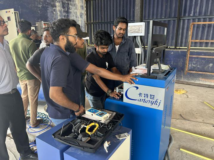 5in1 롤러 브레이크 검사기 4000kg 최대 축 부하, 듀얼 플레이트 사이드 슬리프 및 차량 테스트 라인용 산업 제어 컴퓨터