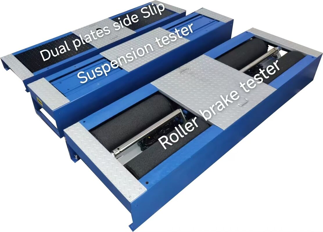 CTGT-3-4 롤러 4인1 차량 시험 선 롤러 브레이크 테스트어 엑스 로드 단판 사이드 슬립 테스트어 서스펜션 테스트