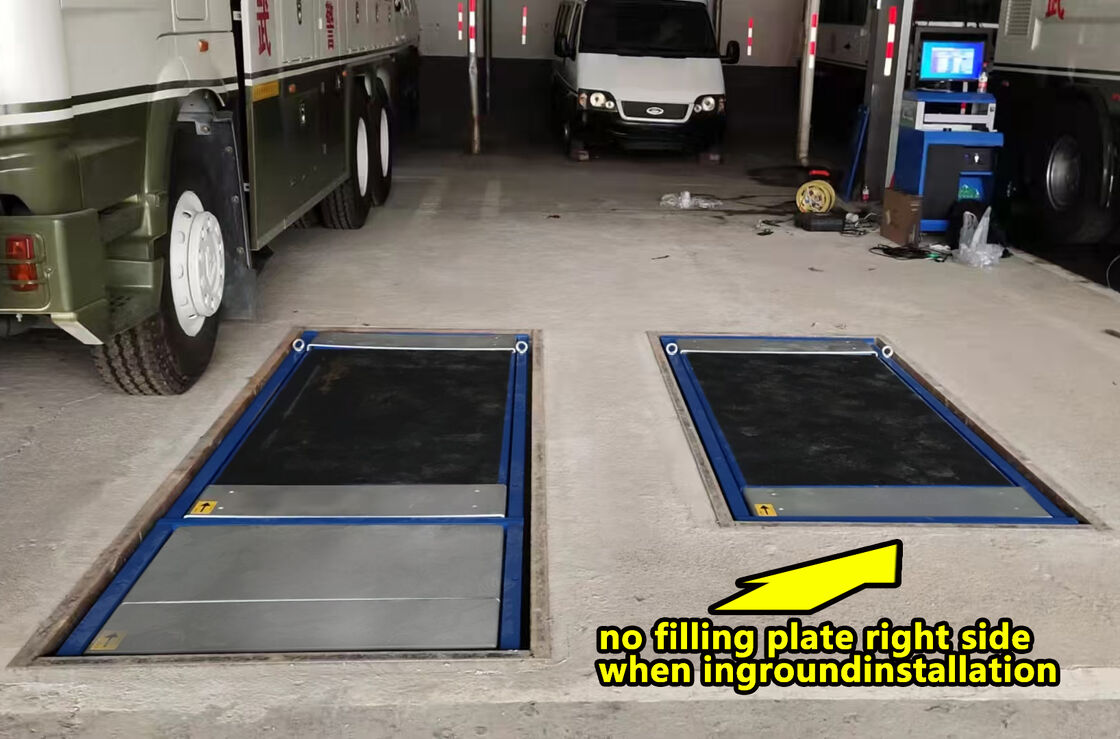 Cartesykj 럭셔리 플랫 브레이크 테스터 3T ​​10T 15T 차량 검사 장비 차량 테스트 레인 2CTHPB-13 사이드 슬립 서스펜션 액슬 로드 브레이크 테스터 포함