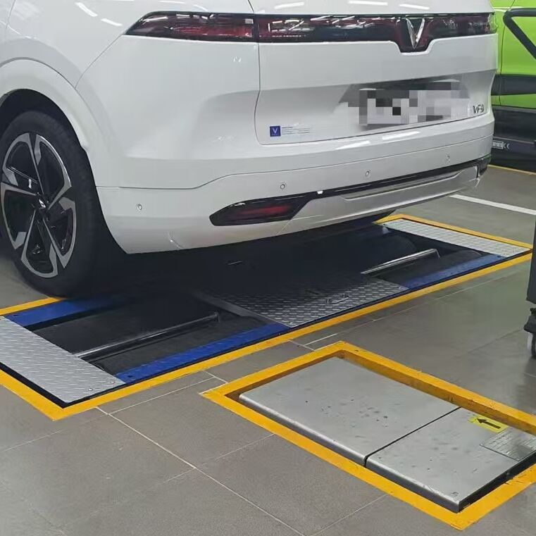 Cartesy 브랜드 CTGT-3-3C 롤러 트리니티 차량 테스트 라인 차축 부하가 있는 롤러 브레이크 테스터 경자동차용 단일 플레이트 사이드 슬립 테스터