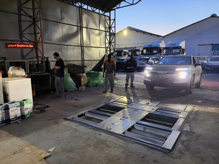 카테시 브랜드 케냐 케이스 5in1 롤러 브레이크 테스터 4000kg 축 로드 사이드 슬립 스피도미터 서스펜션 테스터