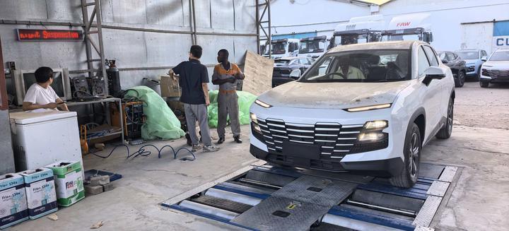 카테시 브랜드 케냐 케이스 5in1 롤러 브레이크 테스터 4000kg 축 로드 사이드 슬립 스피도미터 서스펜션 테스터