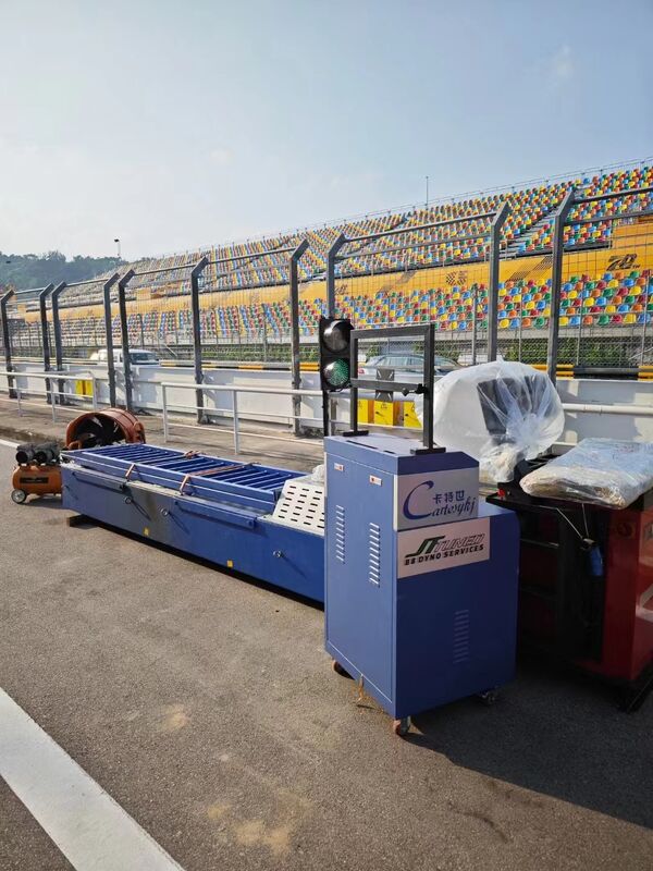 4t 부하 차량 차시 다이내모터 160kW 최대 흡수력 및 3000kg 최대 축 부하 자동차 성능 테스트